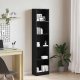 vidaXL Regał biblioteczny Czarny Dąb 40x24x176 cm Drewno klejone 1