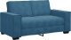 vidaXL Sofa 2-osobowa, niebieski, 120 cm, tapicerowana aksamitem 2