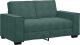 vidaXL Sofa 2-osobowa, ciemnozielona, 120 cm, tapicerowana aksamitem 2