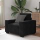 vidaXL Sofa Fotel Czarny 59 cm Aksamit 1