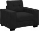 vidaXL Sofa Fotel Czarny 59 cm Aksamit 2