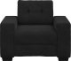 vidaXL Sofa Fotel Czarny 59 cm Aksamit 4
