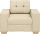 vidaXL Fotel, kremowy, 59 cm, obity tkaniną 4