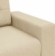 vidaXL Fotel, kremowy, 59 cm, obity tkaniną 7
