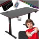 Biurko gamingowe SHADOW GAMER elektryczne 2.0 LED RGB 160 cm 2