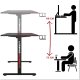 Biurko gamingowe SHADOW GAMER elektryczne 2.0 LED RGB 160 cm 6