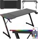 Biurko gamingowe SHADOW GAMER 2.0 140 cm LED RGB podkładka 1