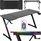 Biurko gamingowe SHADOW GAMER 2.0 140 cm LED RGB podkładka 2