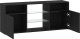 vidaXL Szafka pod TV z oświetleniem LED, czarny dąb, 120x30x50 cm 6