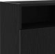vidaXL Szafka pod TV z oświetleniem LED, czarny dąb, 120x30x50 cm 10