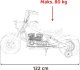 1PUNKT Pojazd Motorek Chopper Warrior Czarny 15