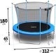 Trampolina ogrodowa 10ft/312cm z siatką wewnętrzną i drabinką EDUKAMP 11