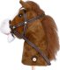 Hobby Horse Koń na patyku Dźwięk galopu i rżenia + ruchomy pysk ZA5442 EDUKAMP 2