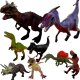 ZESTAW DINOZAURY DINOZAUR FIGURKI T-REX DUŻE 8 SZT EDUKAMP 1