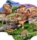 ZESTAW DINOZAURY DINOZAUR FIGURKI T-REX DUŻE 8 SZT EDUKAMP 6