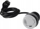 Ilgintuvas, ileidziamas, SINGLE BOX aluminium, 1x Schuko 1x USB, Design Light 3