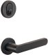 Handle, cylinder and keyhole door set TORINO 178 ZNE, locks 565, black color. 1