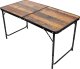 STOLIK TURYSTYCZNY SKŁADANY KEMPINGOWY 120X60X70/62/55CM I 4 KRZESŁA DREWNO 11