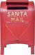 Skrzynka na listy świąteczna metalowa Santa MAIL 3
