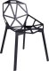Krzesło SPLIT PREMIUM czarne/białe - aluminium 1