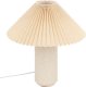Lampa stołowa porcelanowa beżowa 38 cm 1