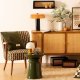 ModernHome Stolik pomocniczy boczny metalowy Jay zielony 3
