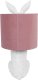Lampa stołowa Rabbit biało-różowa 43 cm 3