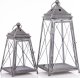 Lampion metalowy 2 szt.  VARELA 55x25 cm i 37,5x21 cm 1