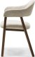 Krzesło tapicerowane YPSILA  beżowe boucle 81x57x54 cm 2