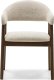 Krzesło tapicerowane YPSILA  beżowe boucle 81x57x54 cm 3