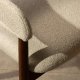 Krzesło tapicerowane YPSILA  beżowe boucle 81x57x54 cm 6