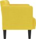 vidaXL Sofa dwuosobowa żółta 111 cm Tkanina 3