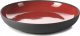 SOLID talerz 23,5 cm, czerwono-czarny 1