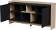 Komoda PORTO 2D 150x38x77 dąb/czarny 3