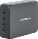 Ładowarka Manhattan 4-Port GaN USB Power Delivery-Ladestation PD 3.1 Vier USB-C PD-Ports mit bis zu 140W pro Port 240 W Gesamtleistung schwarz 1