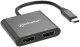 Stacja/replikator Manhattan Dual-HDMI USB-C (154321) 1