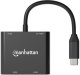 Stacja/replikator Manhattan Dual-HDMI USB-C (154321) 3