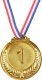 Złoty Medal Pierwsze Miejsce Nagroda Trofeum Cynkowy 6,5cm LEAN Toys 2