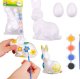 LeanToys Zestaw Do Malowania Styropianowych Ozdób Zając 2 Jajka Farby LEAN TOYS 1