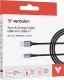 Verbatim 31843 kabel USB USB 2.0 1,2 m USB A USB C Czarny 4