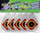 Odstraszacz Ptaków Szpaków Kosów Gołębi Dzięciołów Odblaskowe Zawieszki "FalconEye Plates" (5 szt) 1