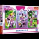 PUZZLE 3x80 Minnie i przyjaciele /Disney 34889 1