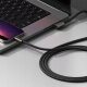 Kabel kątowy USB-C / USB-C Ringke USB 3.2 Gen 2x2 USB-C 90 Degree Cable PD 240W 200cm Black 3