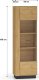 Witryna BRONX 1D 60cm dąb/czarna ML MEBLE 12
