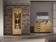 Witryna BRONX 1D 60cm dąb/czarna ML MEBLE 10