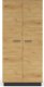 Szafa BRONX 2D 92cm dąb/czarna ML MEBLE 2
