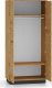 Szafa BRONX 2D 92cm dąb/czarna ML MEBLE 3