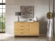 Komoda BRONX 1D4S 138cm dąb/czarna ML MEBLE 8