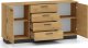 Komoda BRONX 2D4S 170cm dąb/czarna ML MEBLE 3