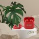 TWS Guess Glossy Effect Printed Classic Logo & Charm Red Headphones 8